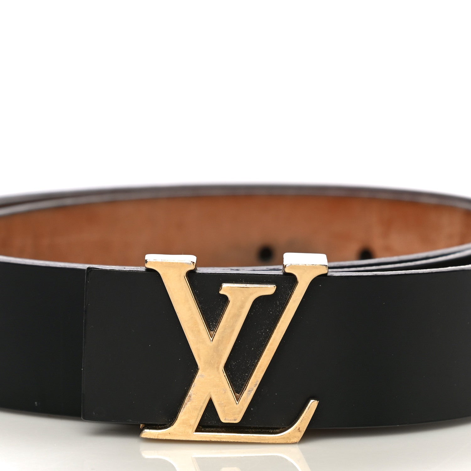 Louis Vuitton Calfskin 30mm LV Initiales Belt 100 40 Black 2 of 14