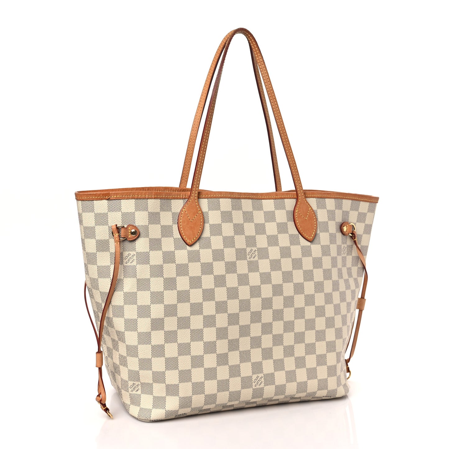 Damier Azur Neo Neverfull MM Rose Ballerine