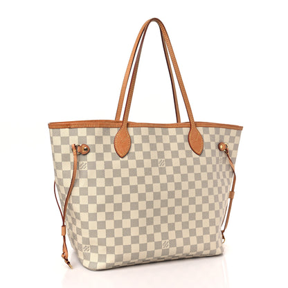 Louis Vuitton Damier Azur Neo Neverfull MM Rose Ballerine 4 of 10