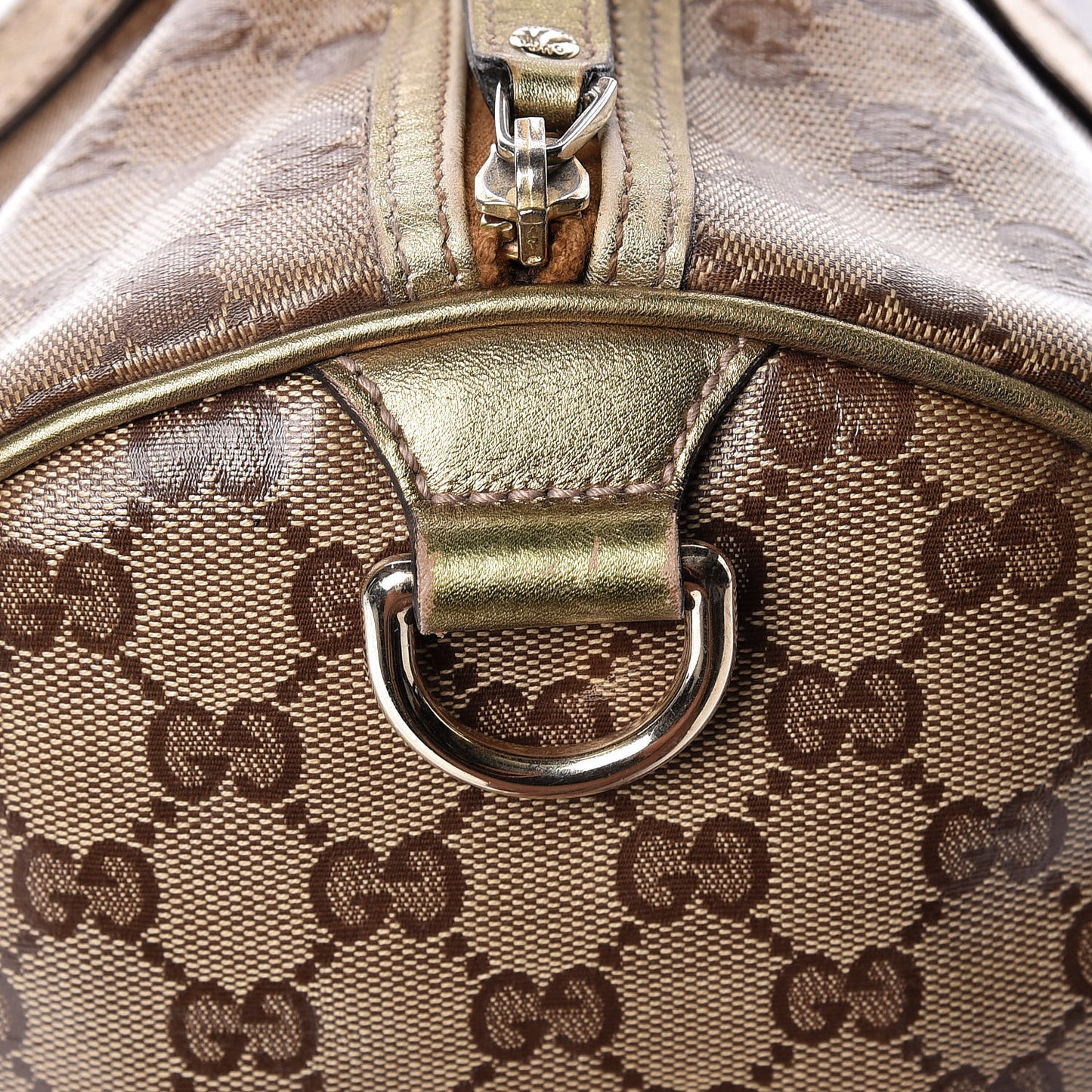 Crystal Monogram Medium Joy Boston Gold