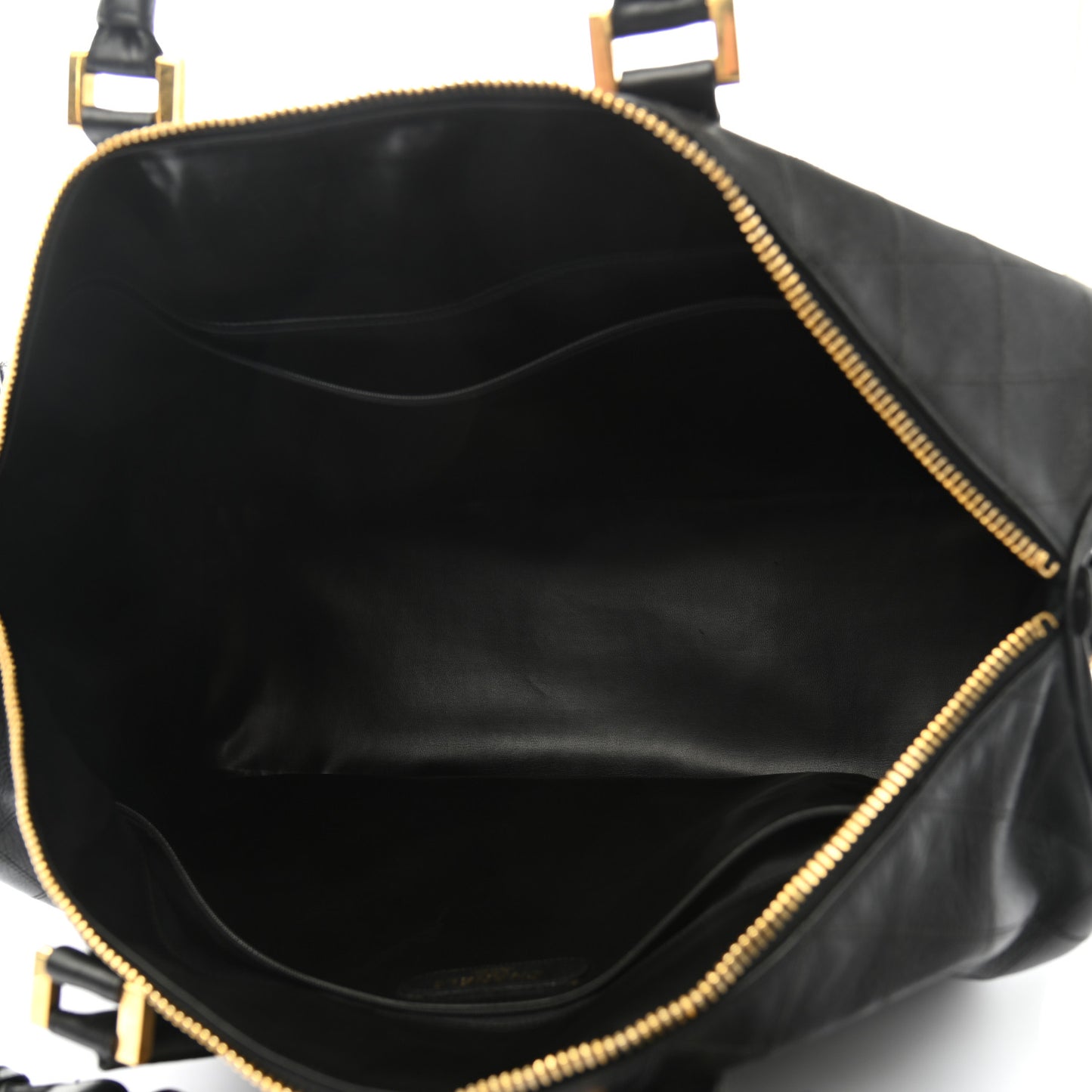 Calfskin Stitched CC Boston Black