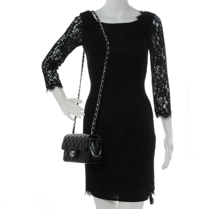 Chanel Lambskin Quilted Mini Flap Black 2 of 9