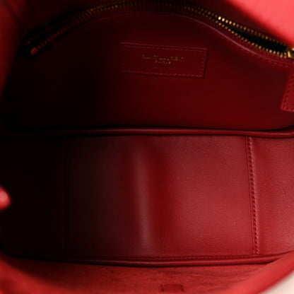 Saint Laurent Smooth Calfskin Small Le 5 A 7 Soft Hobo Rouge Legion 5 of 10