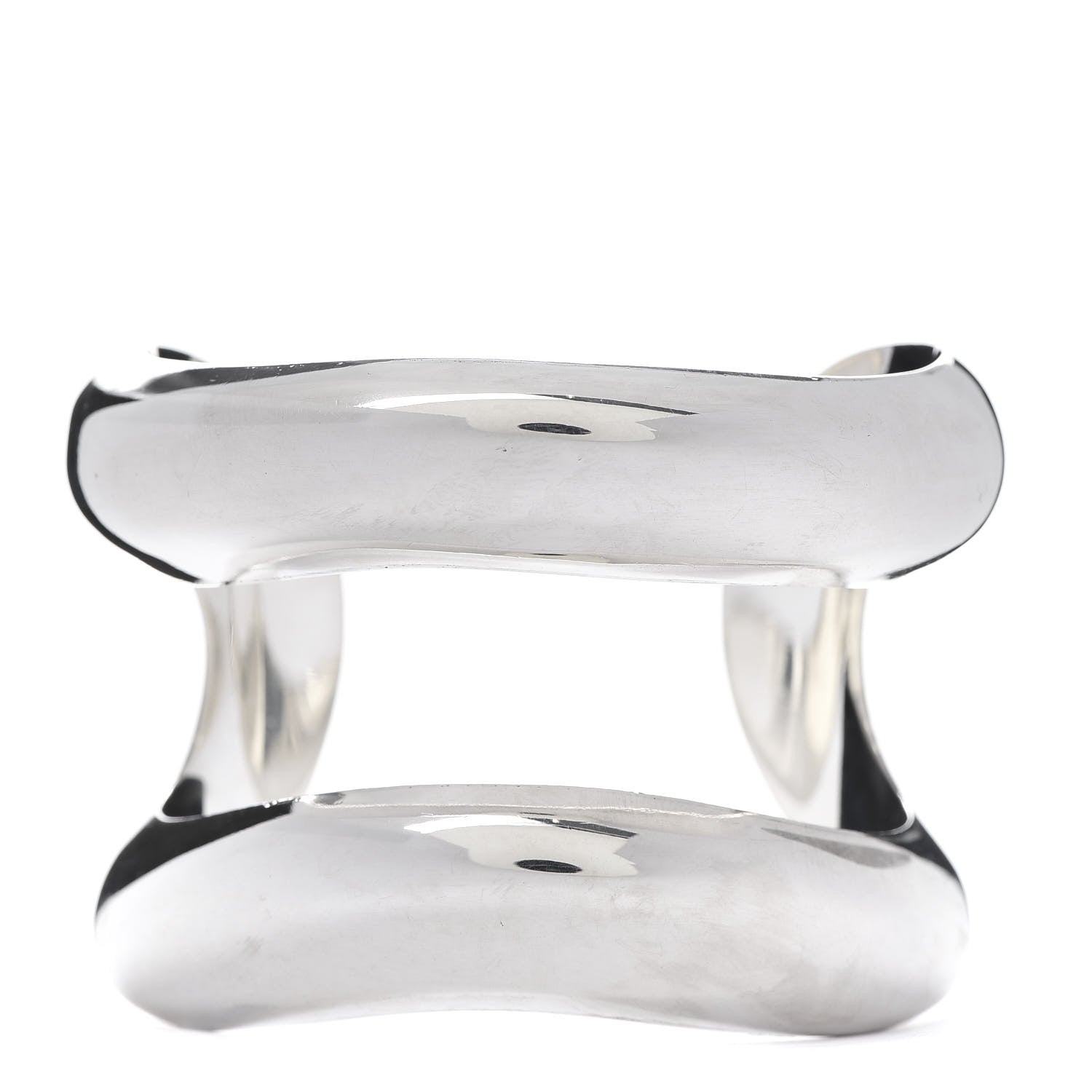 Tiffany Sterling Silver Elsa Peretti Open Center Cuff Bracelet 1 of 4