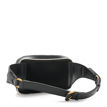 Gucci X ADIDAS Textured Dollar Calfskin Belt Bag Black 3 of 10