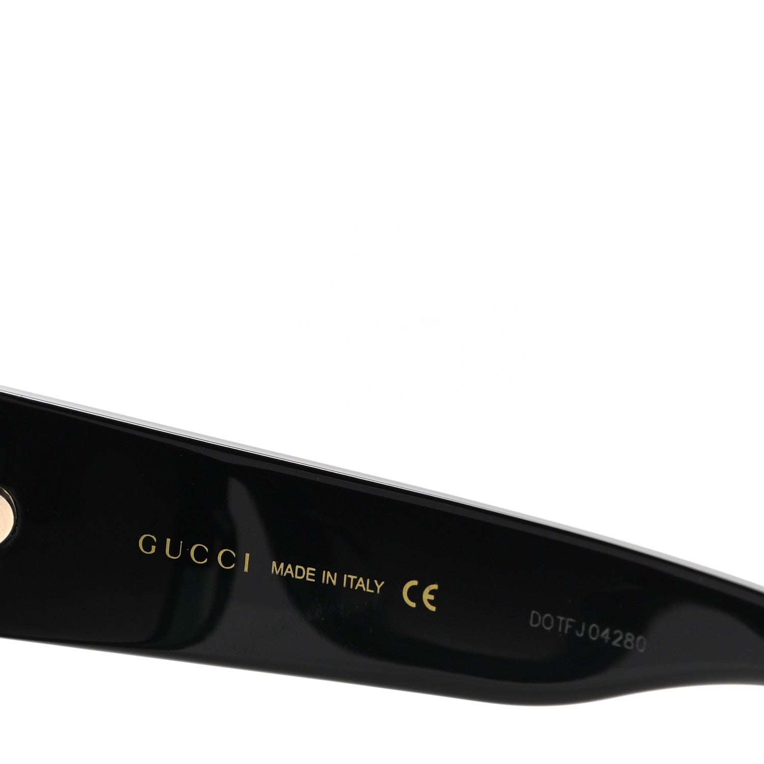 Gucci Acetate Square Frame Sunglasses GG0083S Glitter Red Black Green 6 of 9