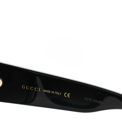 Gucci Acetate Square Frame Sunglasses GG0083S Glitter Red Black Green 6 of 9