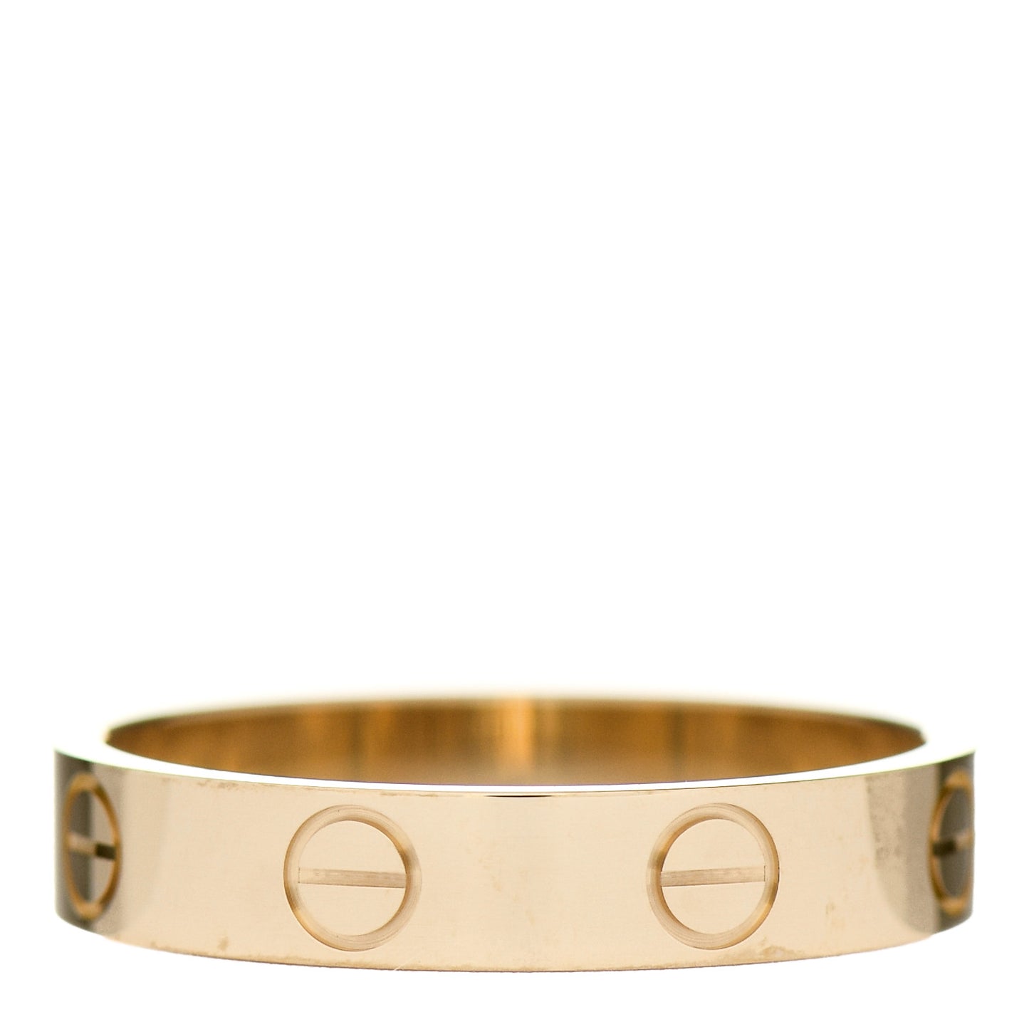 18K Yellow Gold 3.5mm LOVE Wedding Band Ring 52 6