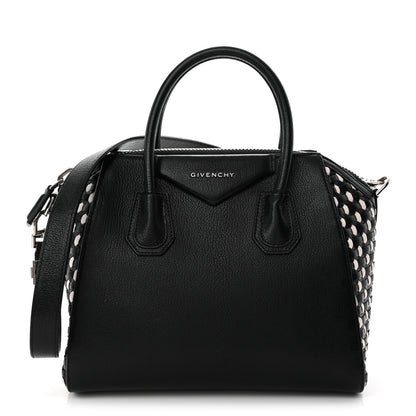 Givenchy Sugar Goatskin Woven Small Antigona Black White 1 of 11