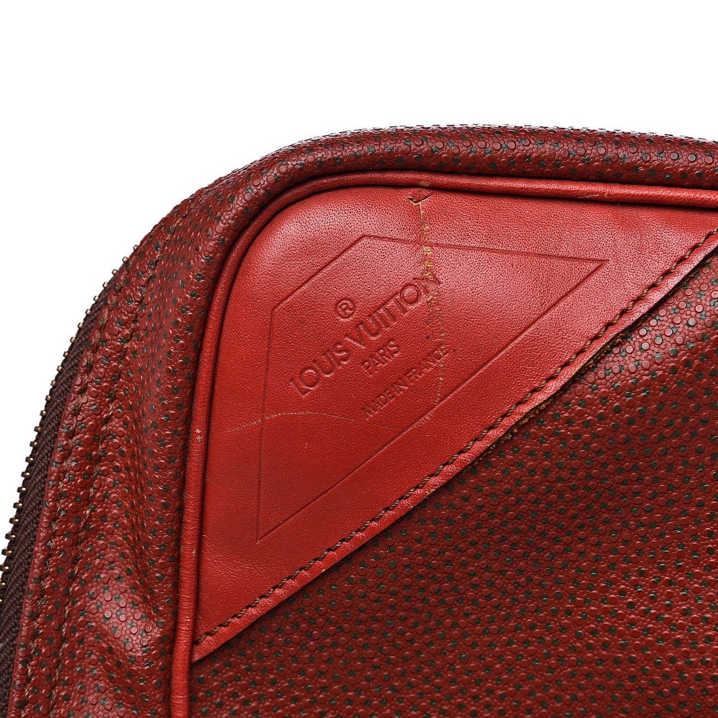 Calfskin Cup Challenge Travel Bag Red