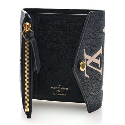 Louis Vuitton Empreinte Monogram Giant Victorine Wallet Black Beige 5 of 7