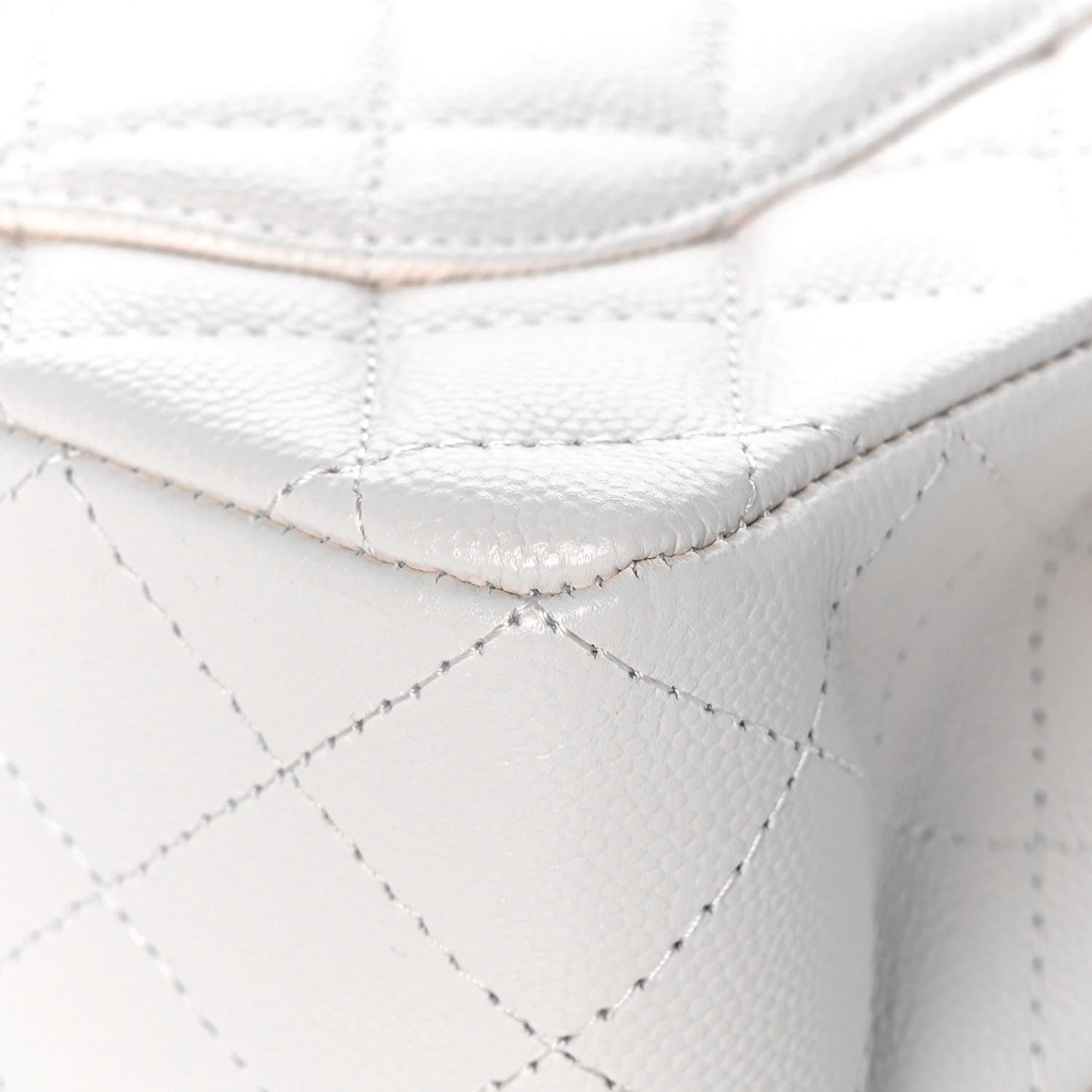 Chanel Caviar Quilted Small Double Flap White 12 of 13