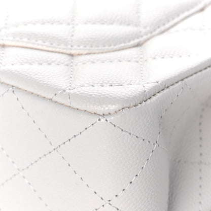 Chanel Caviar Quilted Small Double Flap White 12 of 13