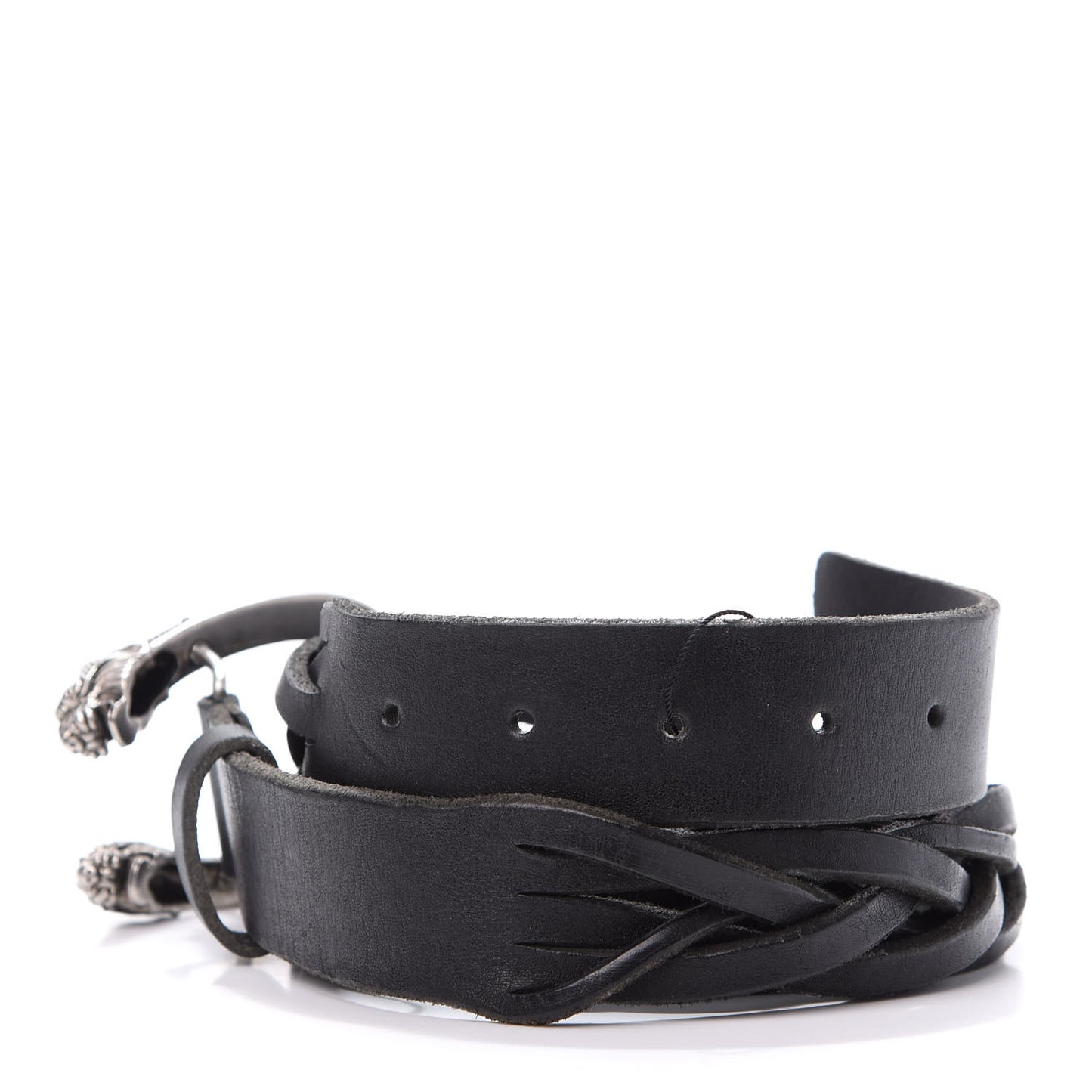 Calfskin Braided Dionysus Belt 95 38 Black