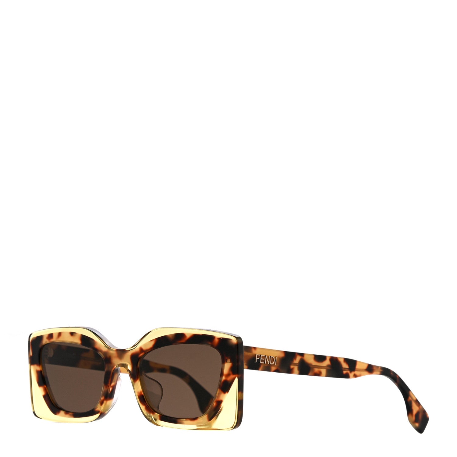 Fendi Acetate Christmass Sunglasses FF 40034U Tortoise 1 of 7