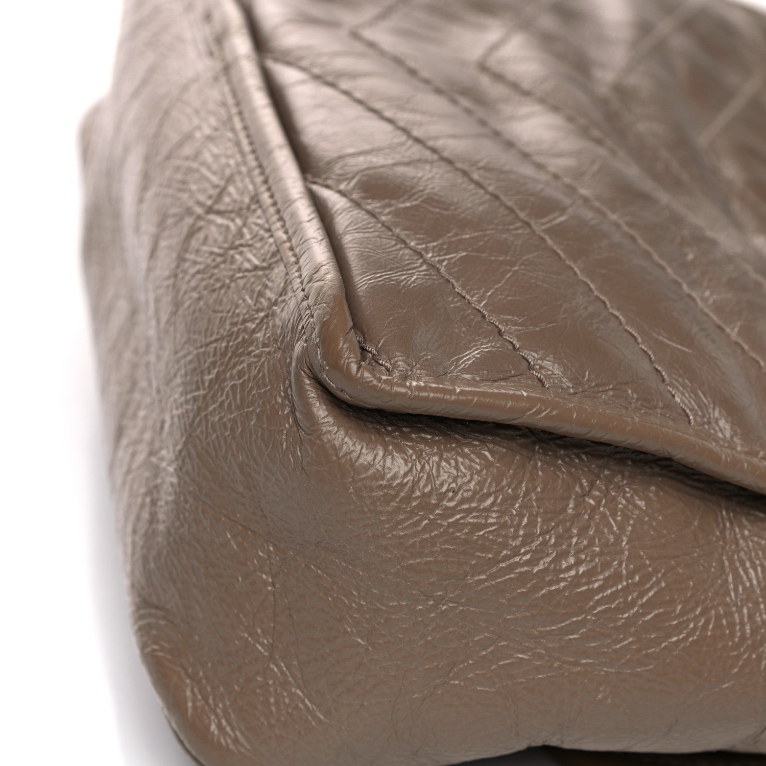 Saint Laurent Crinkled Calfskin Matelasse Monogram Medium Niki Chain Satchel Light Taupe 18 of 27