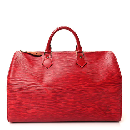 Louis Vuitton Epi Speedy 35 Castillan Red 1 of 10