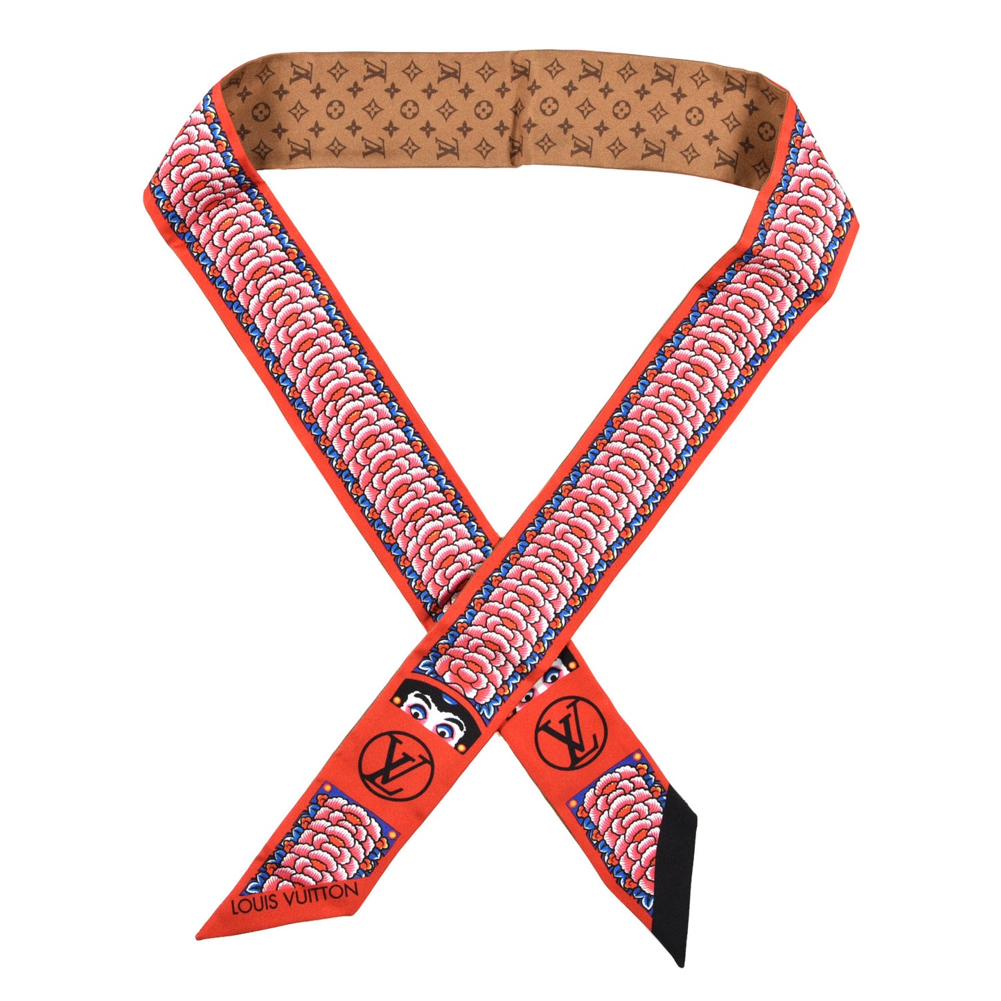 Silk Monogram Kabuki Stickers BB Bandeau Rouge