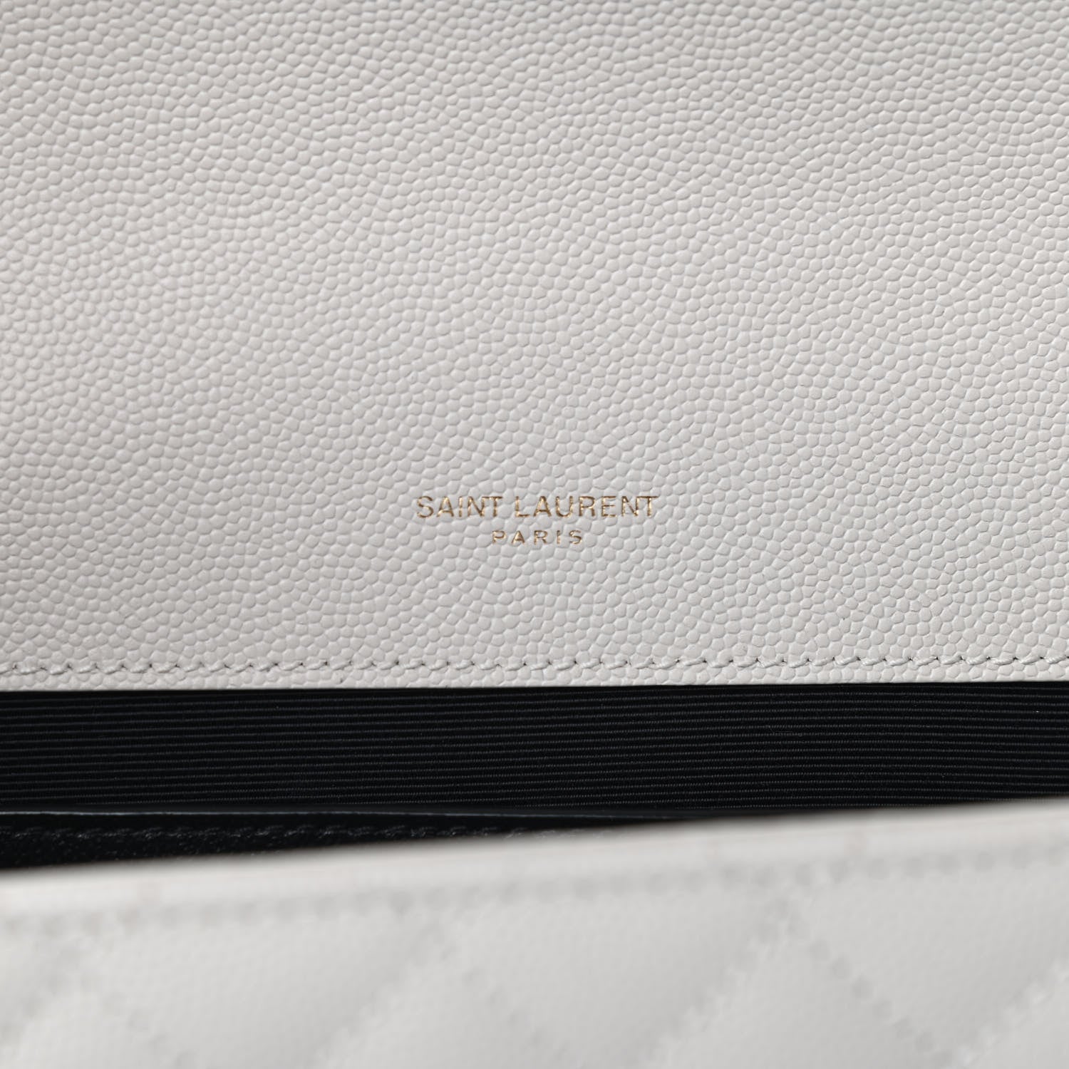 Saint Laurent Grain De Poudre Textured Mixed Matelasse Medium Triquilt Monogram Satchel Crema Soft 5 of 6