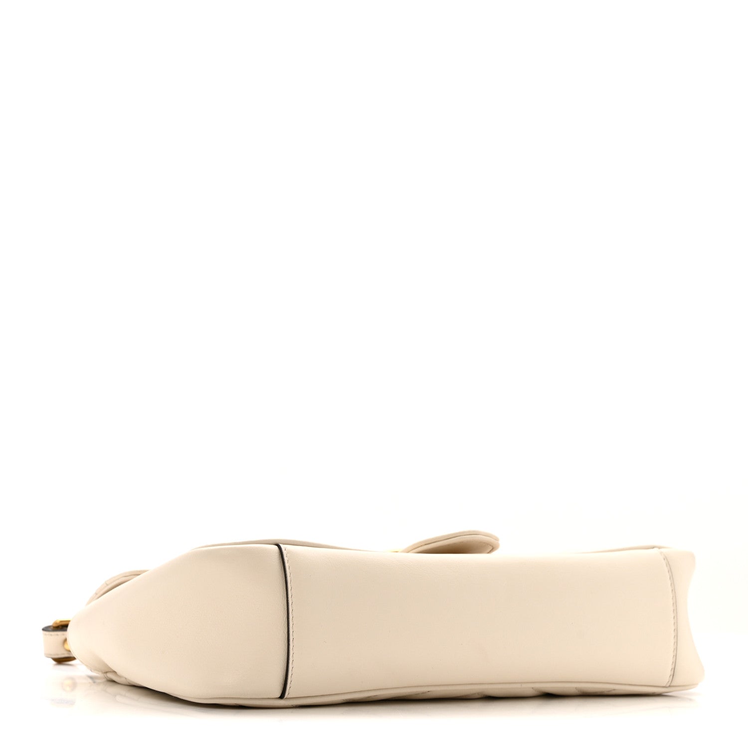 Gucci Calfskin Matelasse Small GG Marmont Shoulder Bag White 4 of 13