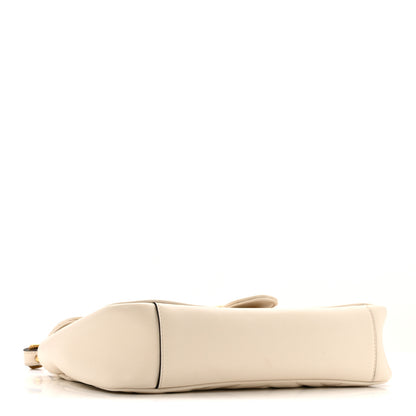 Gucci Calfskin Matelasse Small GG Marmont Shoulder Bag White 4 of 13