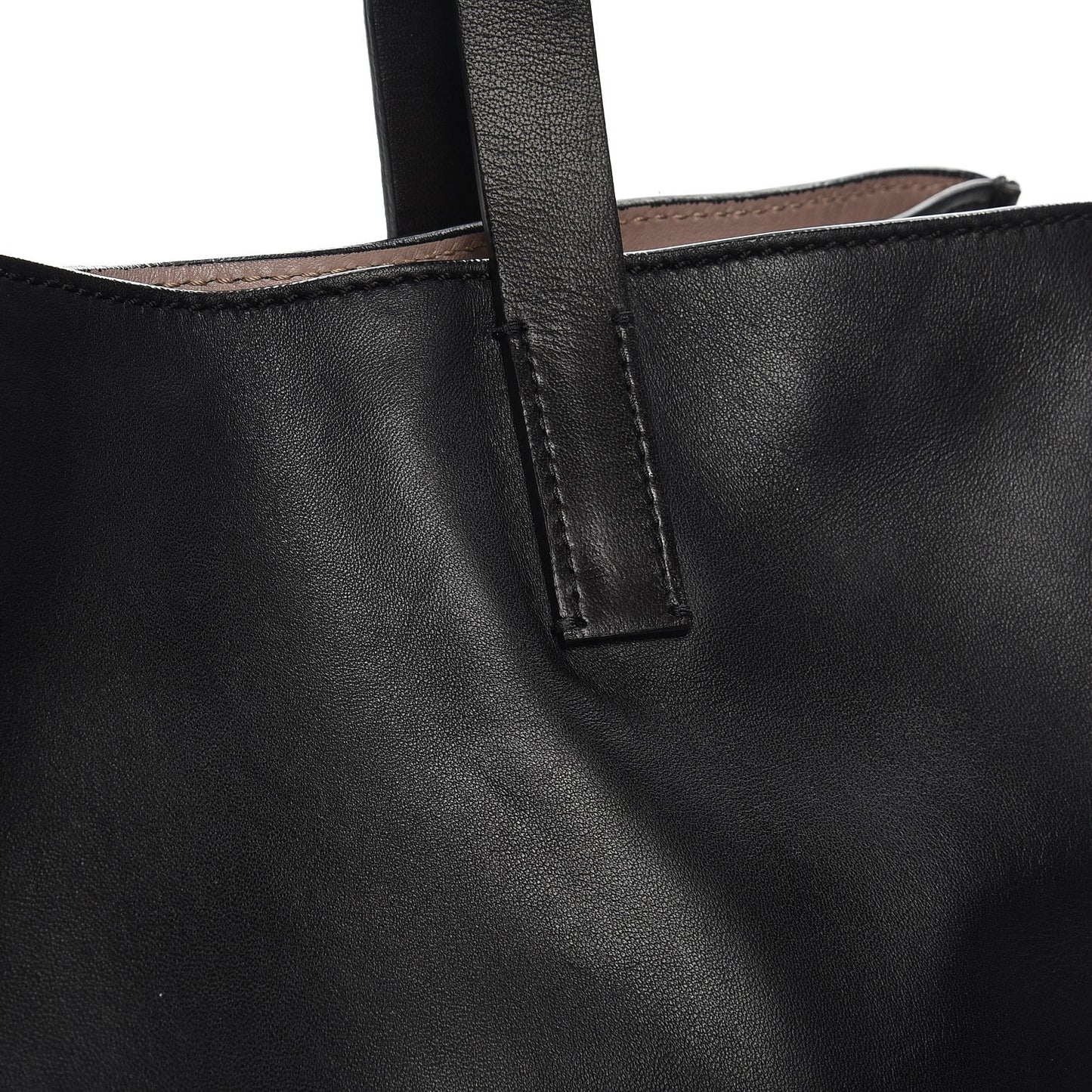 Nappa Medium Rockstud Soft Tote Black