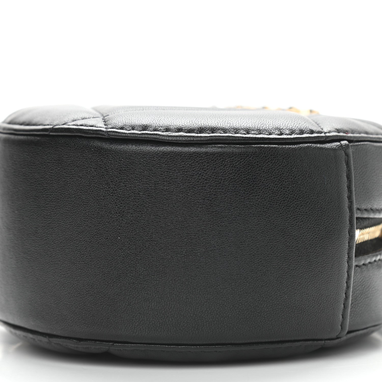 Chanel Lambskin Quilted Chanel 19 Round Clutch With Chain Black 9 of 9