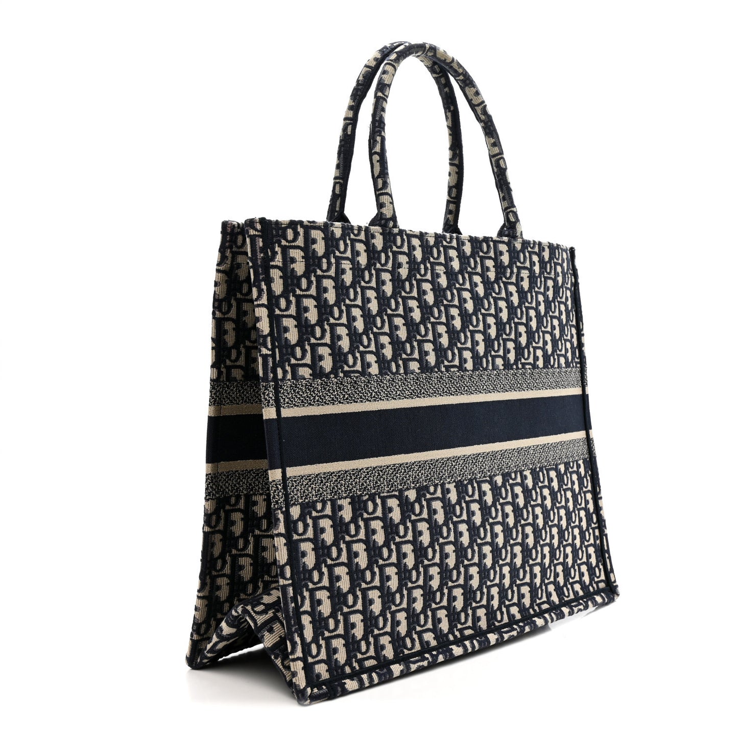 Oblique Large Book Tote Blue Multicolor