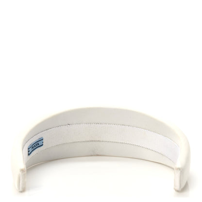 Prada Re-Nylon Triangle Logo Headband White 5 of 8
