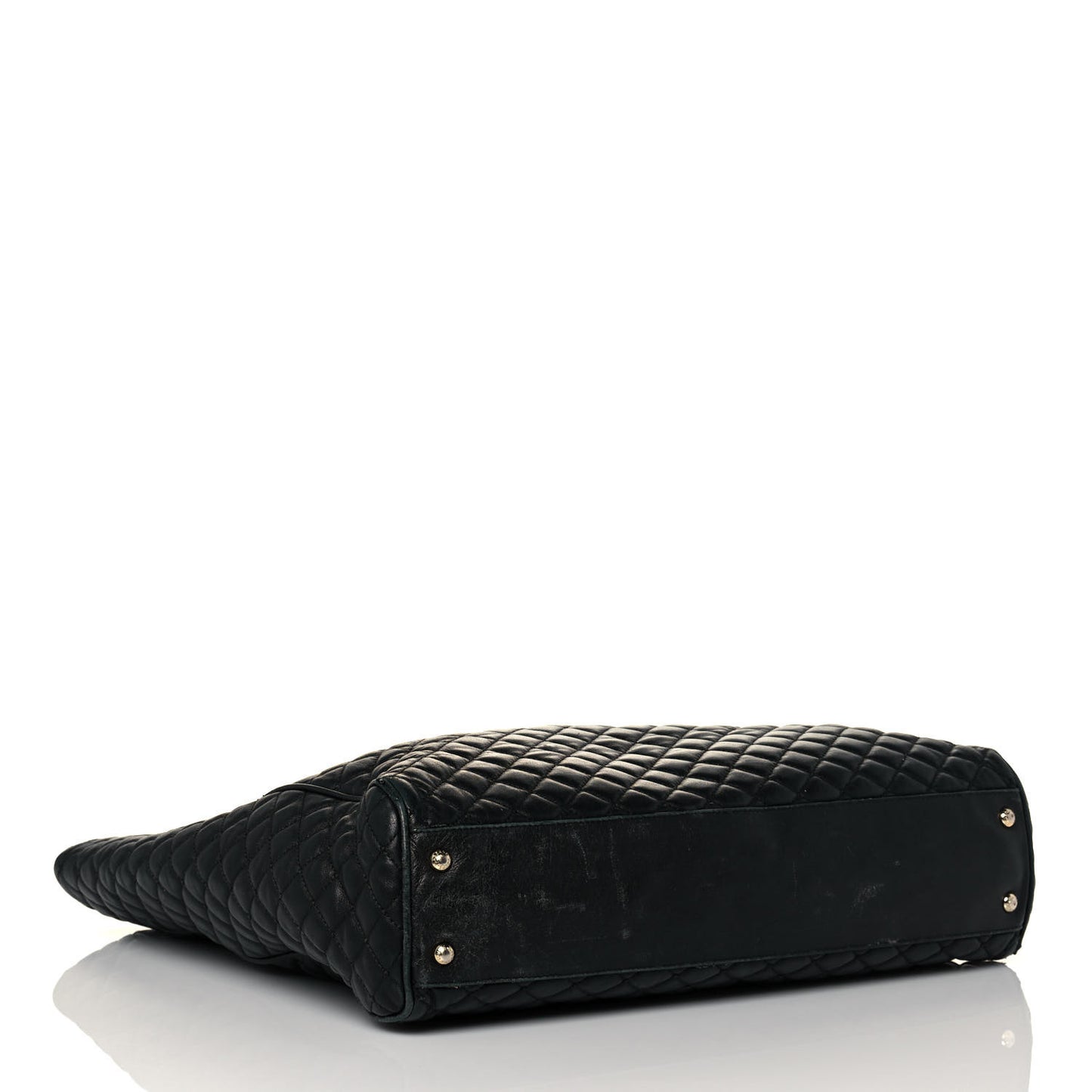 Calfskin Quilted Tote Black
