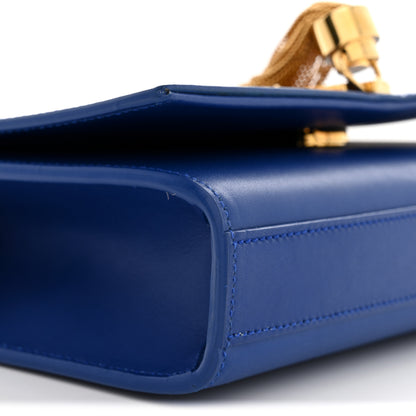 Saint Laurent Calfskin Small Classic Monogram Kate Tassel Satchel Royal Blue 9 of 10
