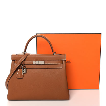 Hermes Togo Kelly Retourne 32 Gold 11 of 11