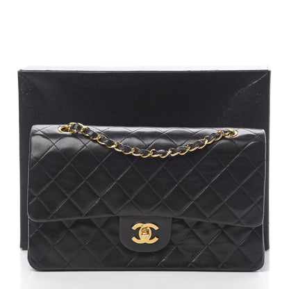 Chanel Lambskin Quilted Medium Double Flap Black 16 of 16