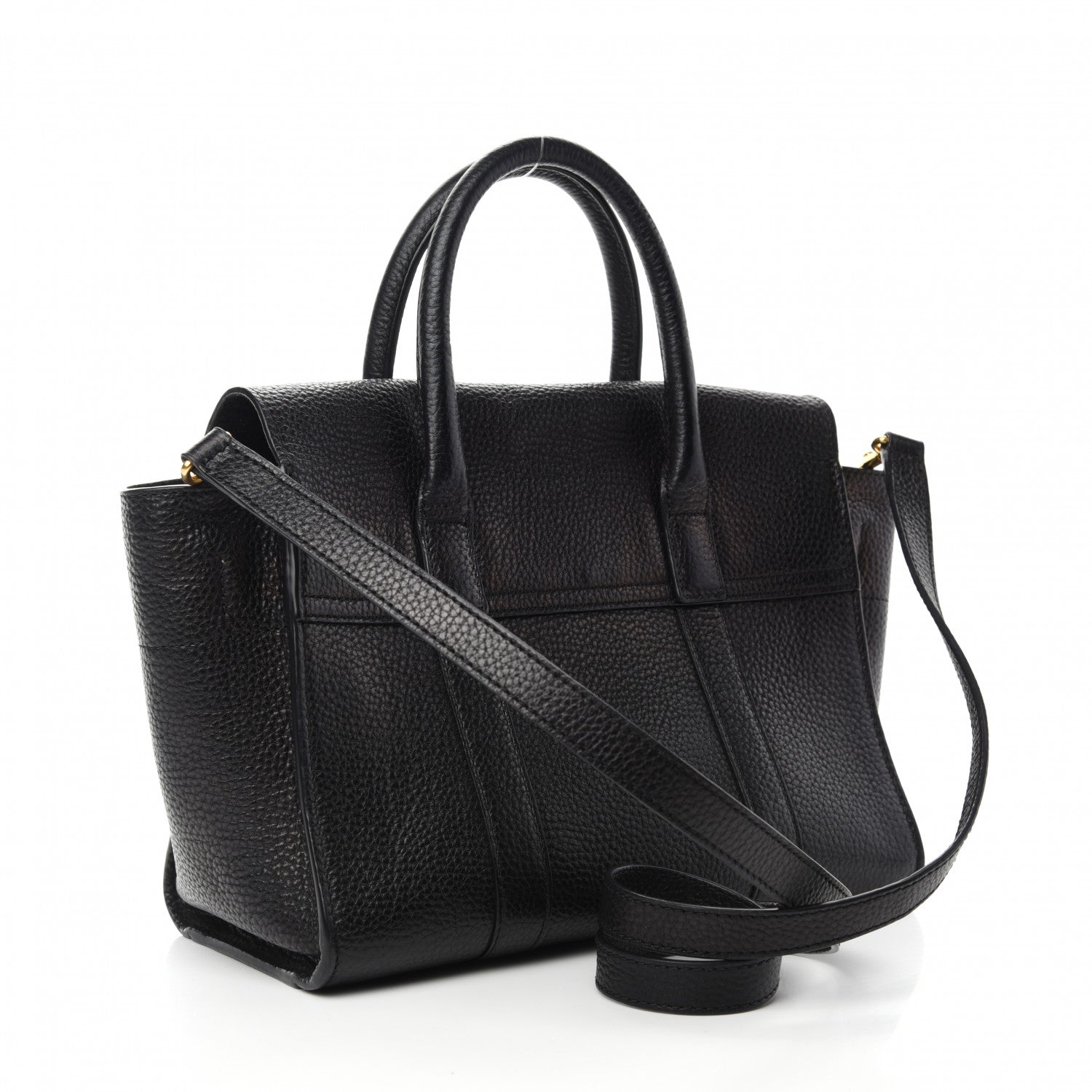 Mulberry Classic Grain Small New Bayswater Black 3 of 12