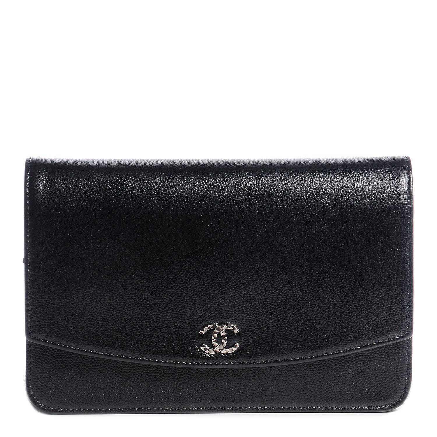 Chanel Caviar Sevruga Wallet On Chain WOC Black 1 of 9