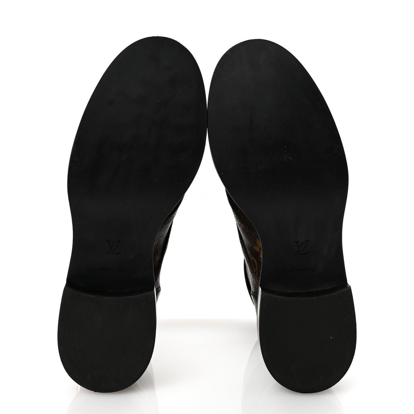 Calfskin Monogram Wonderland Flat Ranger Boots 39.5 Black