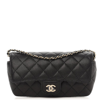 Chanel Caviar Quilted Glasses Case With Chain Black 1 of 12