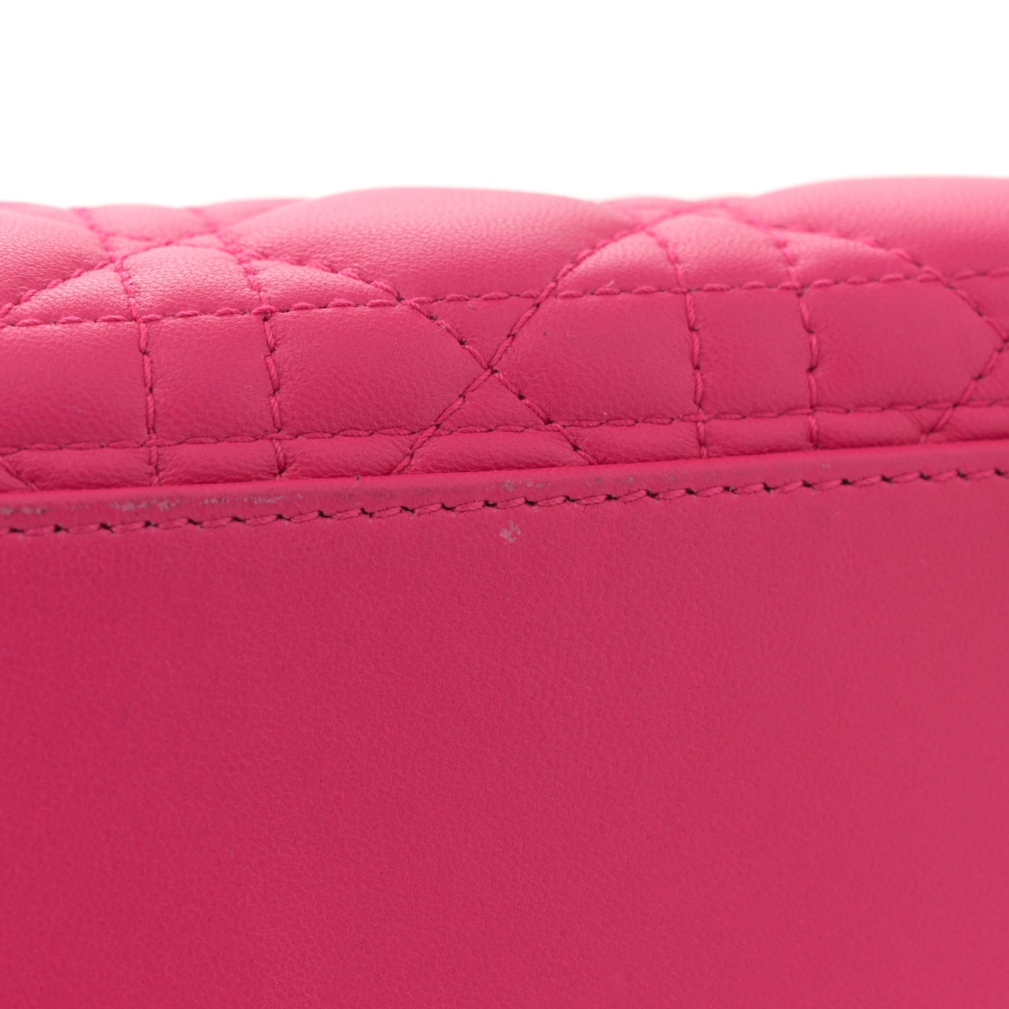 Lambskin Cannage Large Lady Dior Pink