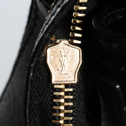 Saint Laurent Calfskin Muse Two Cabas Black 8 of 8