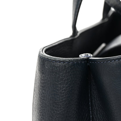 Chanel Deerskin Stitched Medium CC Shopping Tote Navy 20 of 24