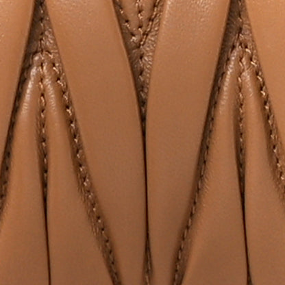 Miu Miu Nappa Matelasse Regular Arcadie Top Handle Bag Caramel 9 of 11