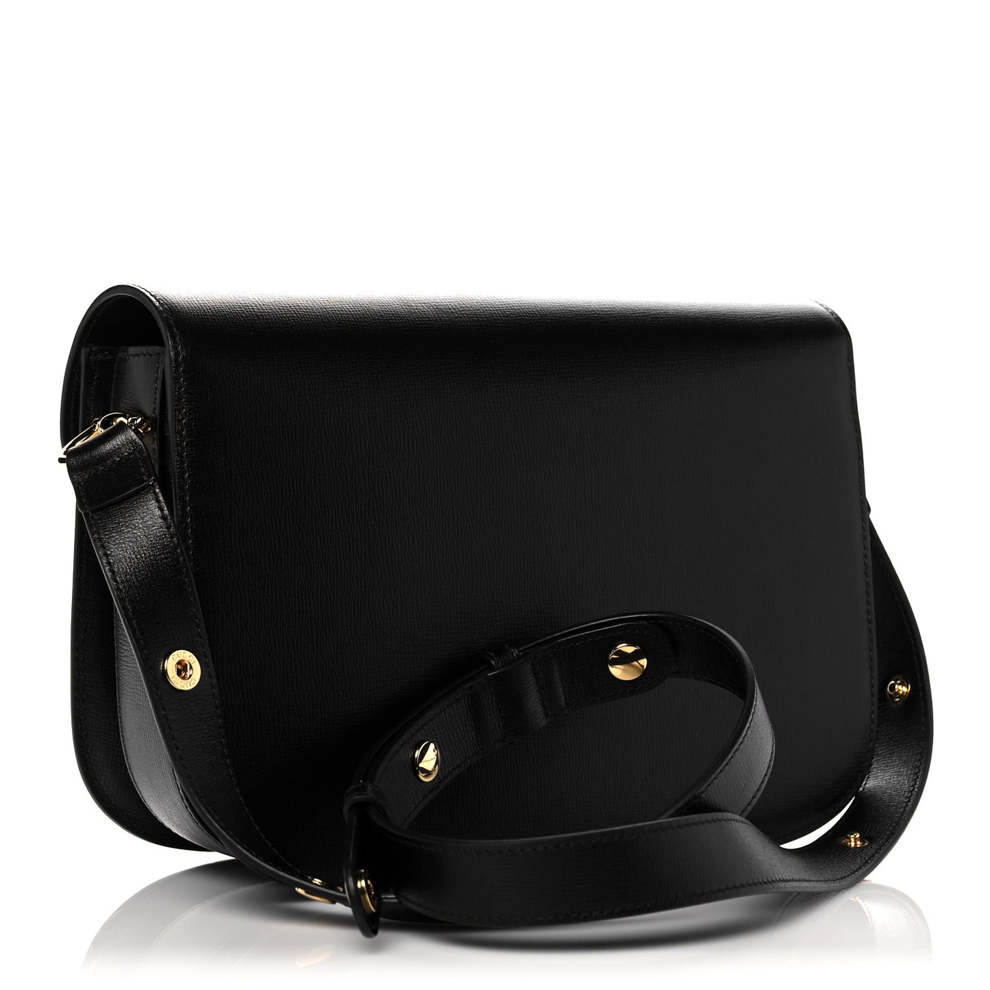 Azalea Calfskin Horsebit 1955 Shoulder Bag Black