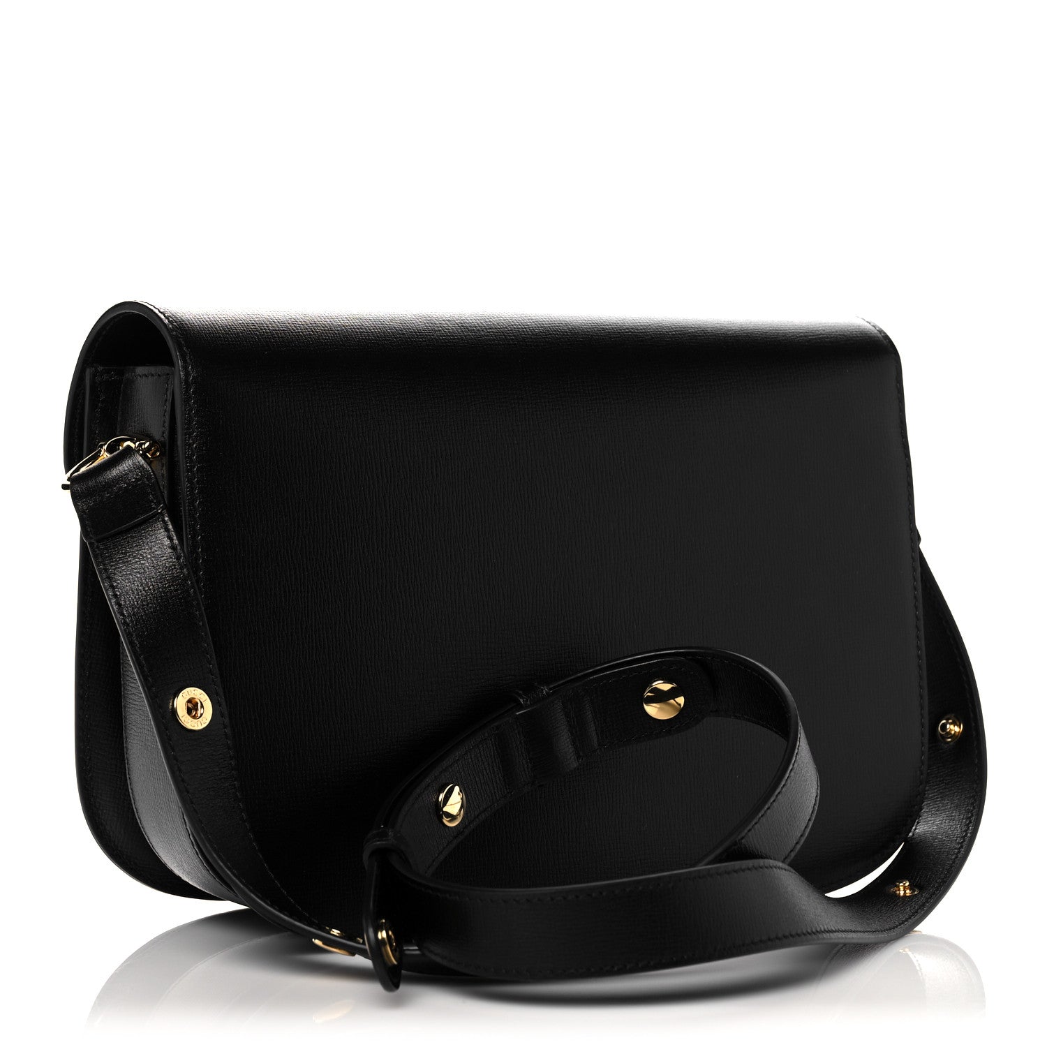 Gucci Azalea Calfskin Horsebit 1955 Shoulder Bag Black 3 of 13
