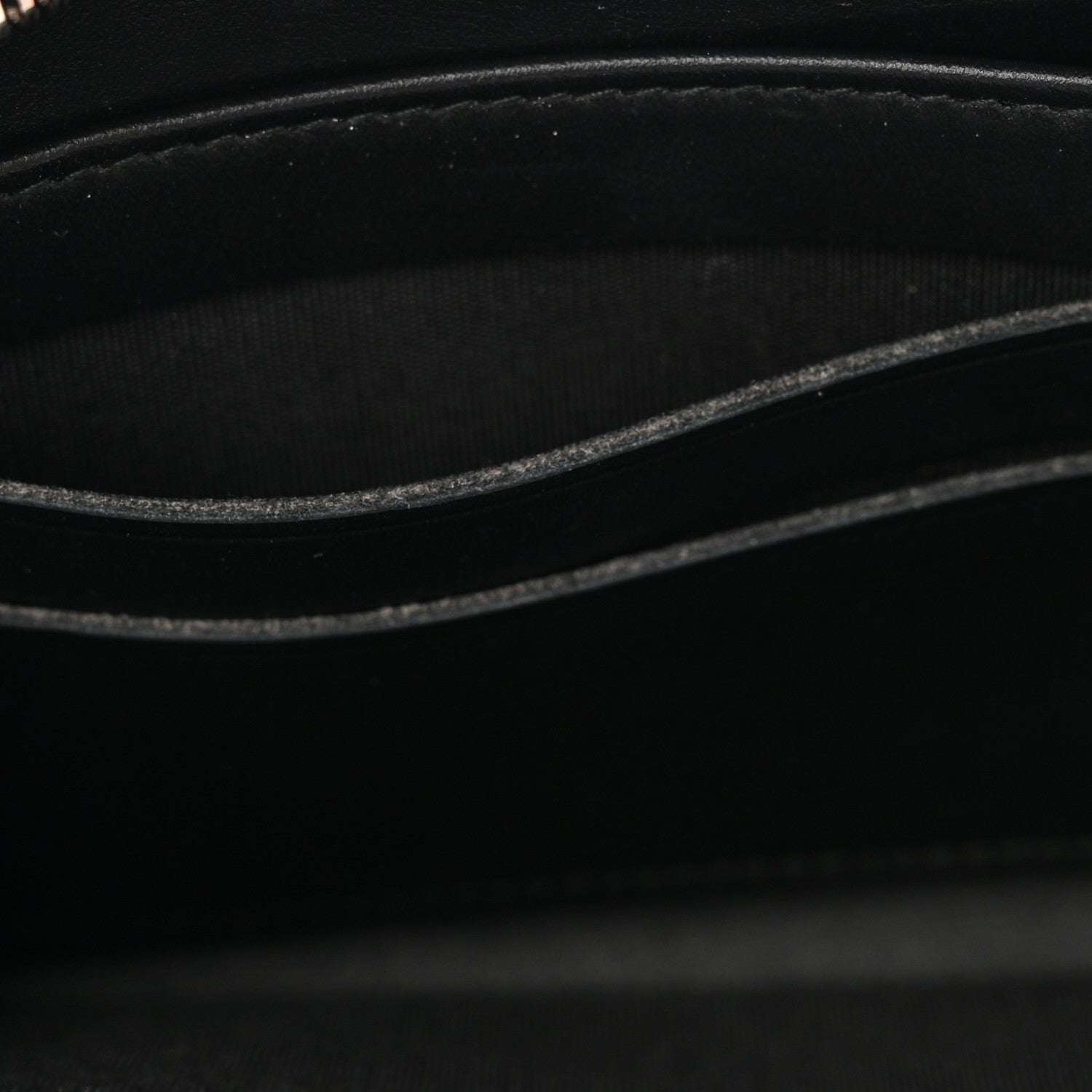 Chanel Caviar Quilted Diamond CC Gusset Zip Around Wallet Black 9 of 13