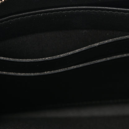 Chanel Caviar Quilted Diamond CC Gusset Zip Around Wallet Black 9 of 13
