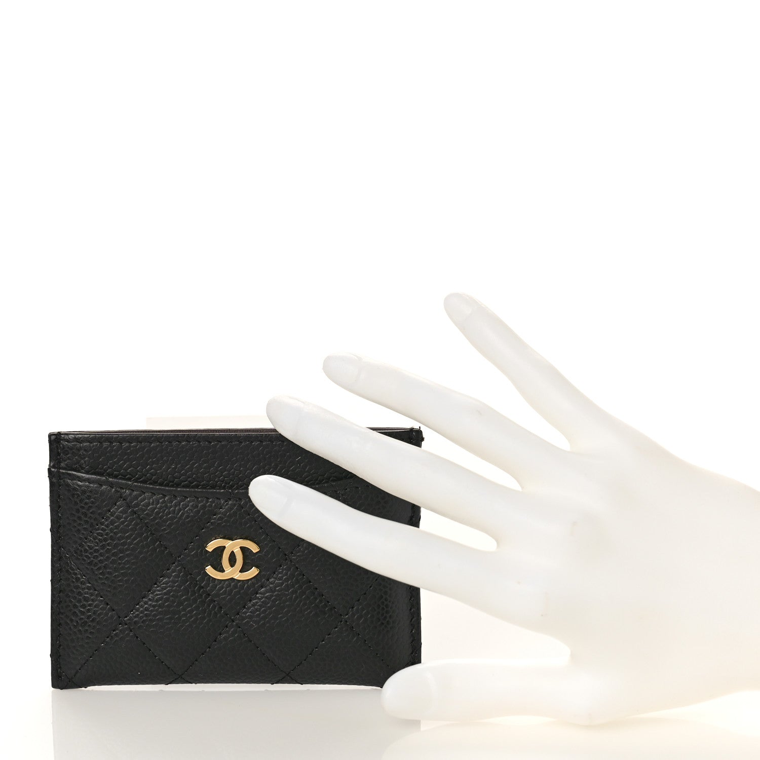 Chanel Caviar Quilted Card Holder Black 2 of 10