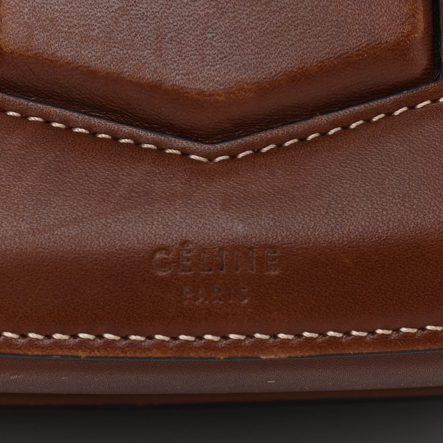 Celine Supersoft Calfskin Medium Trotteur Chestnut 5 of 11