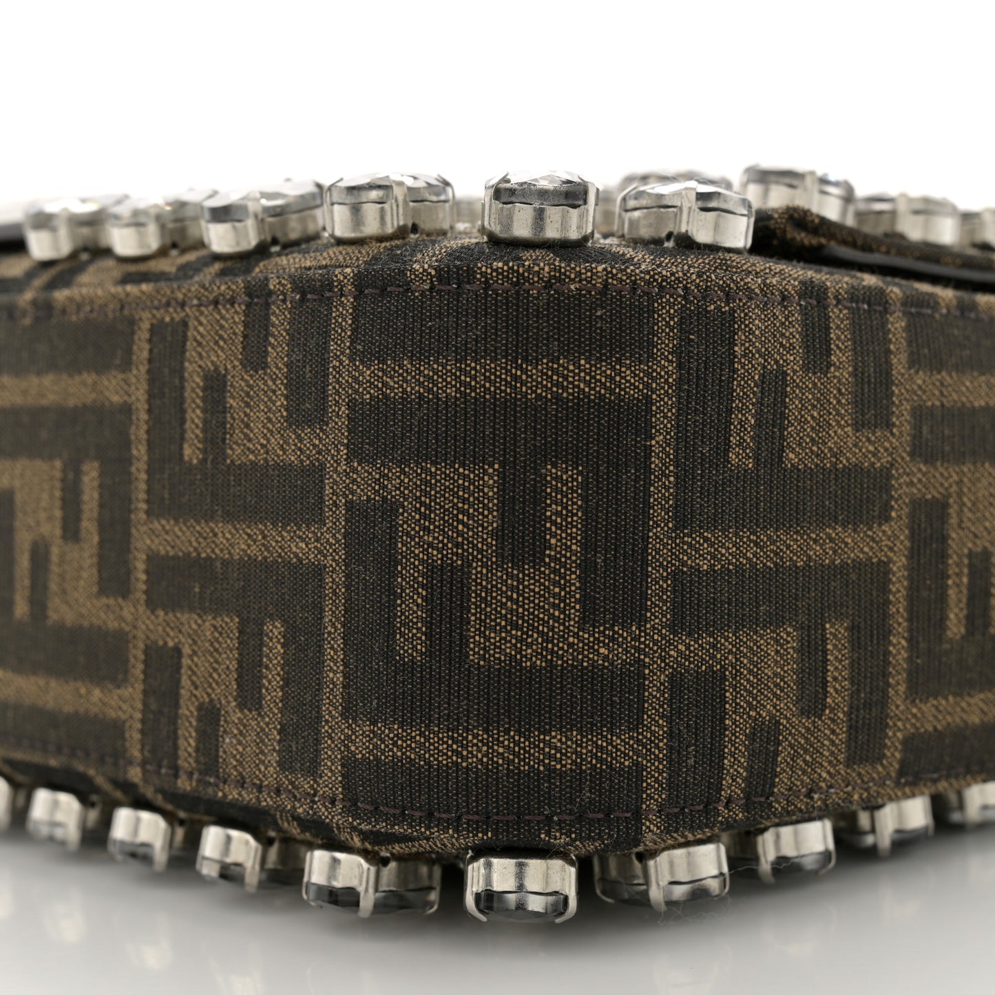 Fabric Jacquard FF 1974 Crystal Embellished Baguette Tobacco Moro Multicolor