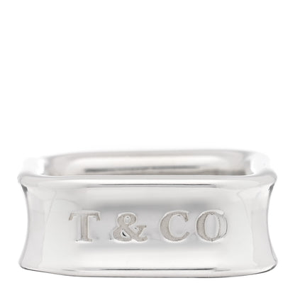 Tiffany Sterling Silver 1837 Square Ring 49 4.75 1 of 4