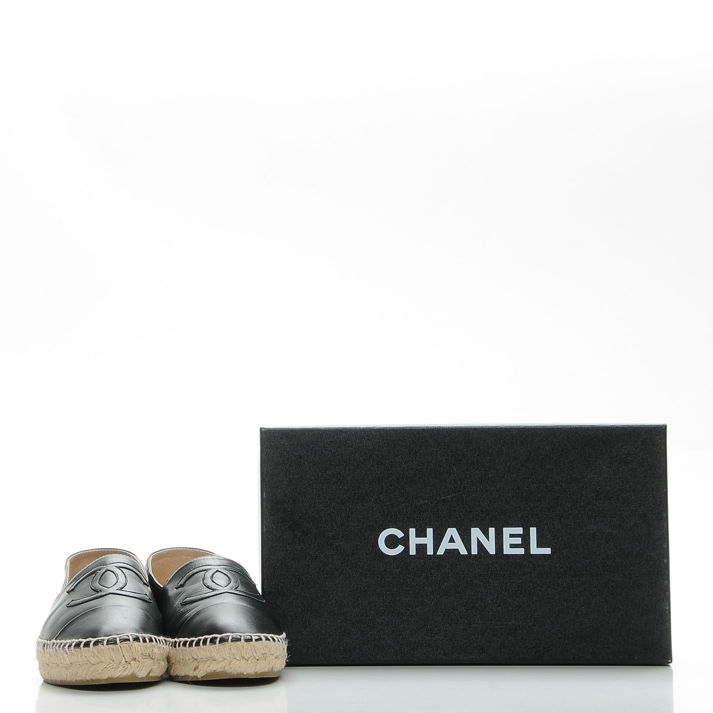 Lambskin CC Espadrilles 37 Black